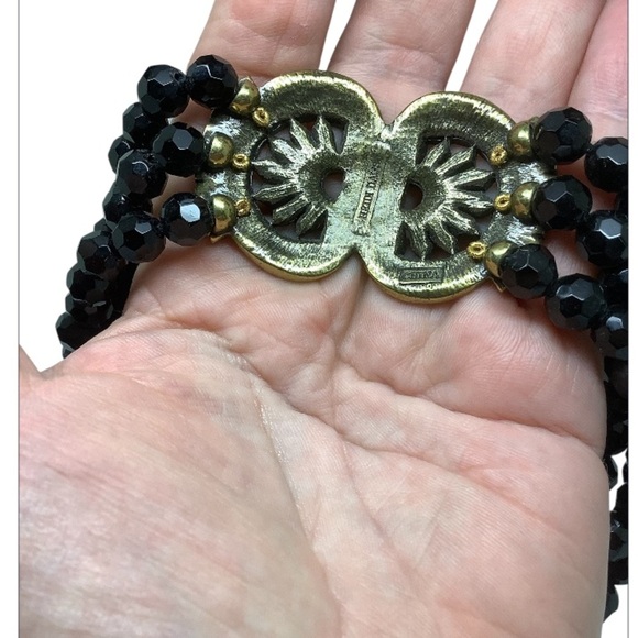 Heidi Daus Swarovski crystal black bead necklace - Picture 5 of 5